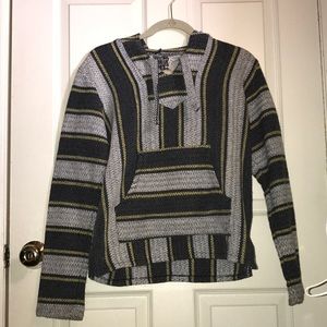 Women's Grey & White Baja Hoodie Jacket